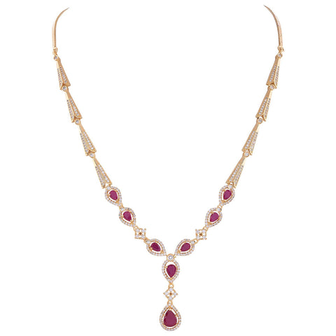 Elegant CZ Necklace Set for Women - An Unforgettable Expression of Love