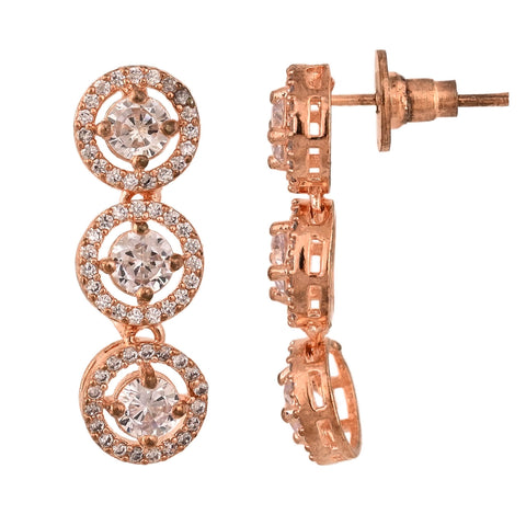 Be the Center of Attention with this Handcrafted CZ Necklace Set