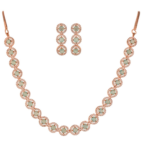 The Perfect CZ Necklace Set for the Perfect Woman: Handcrafted with Love