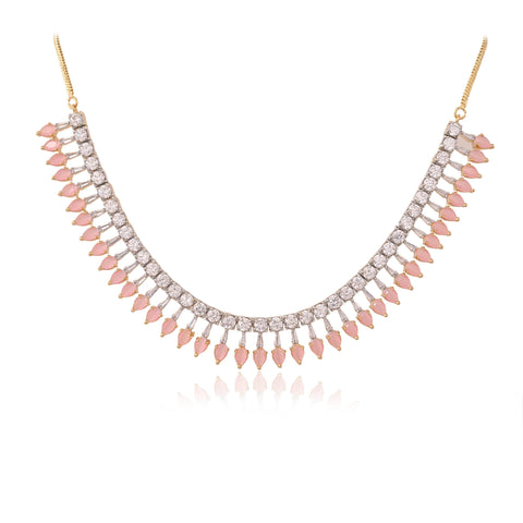 Stunning Handmade CZ Necklace Set - Sparkle and Shine