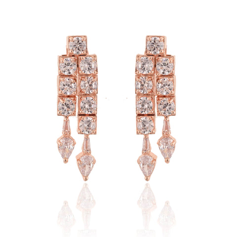 Delicate Handmade CZ Necklace Set - A Touch of Glamour