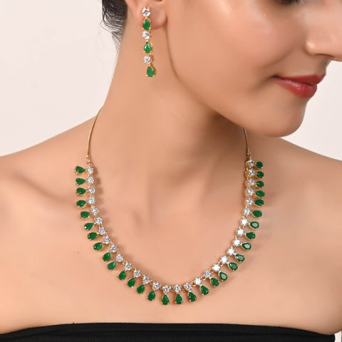Gorgeous Handmade CZ Necklace Set - The Perfect Gift