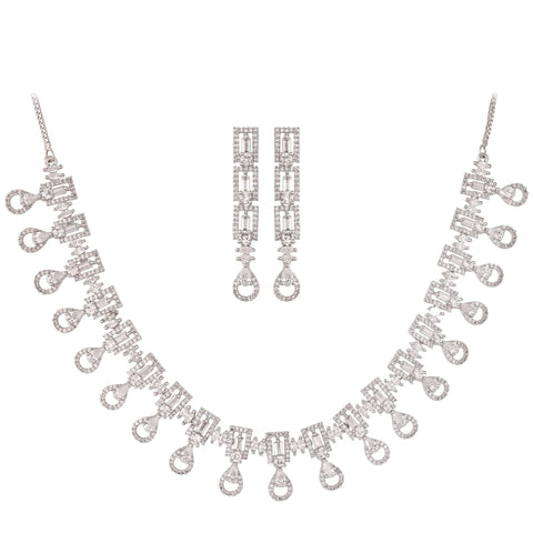 Stunning CZ Necklace Set: Luxury and Splendid Jewelry for Women