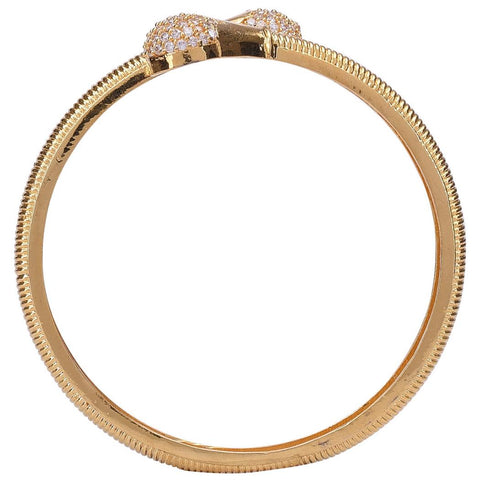 18Kt Gold Plated American Diamond White CZ Bangle