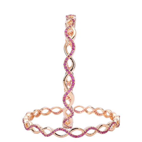 Handcrafted CZ Bangles: Designer Collection for the Modern Woman