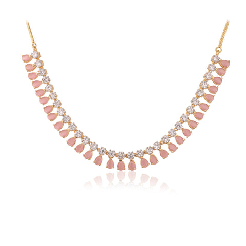 Exquisite Handmade CZ Necklace Set - Unique and Special