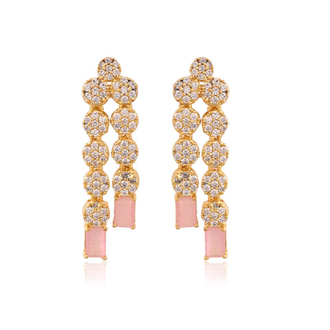 Stylish Handmade CZ Necklace Set - A Touch of Class