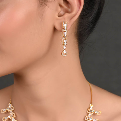 Exotic CZ Necklace Set: Delicate and Stylish Jewelry for Women