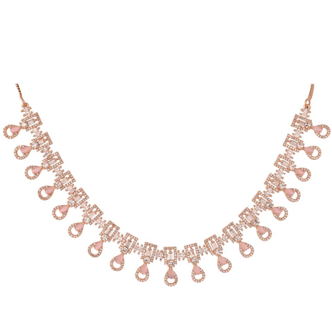 Splendid CZ Necklace Set: Refined and Beautiful Jewelry for Women
