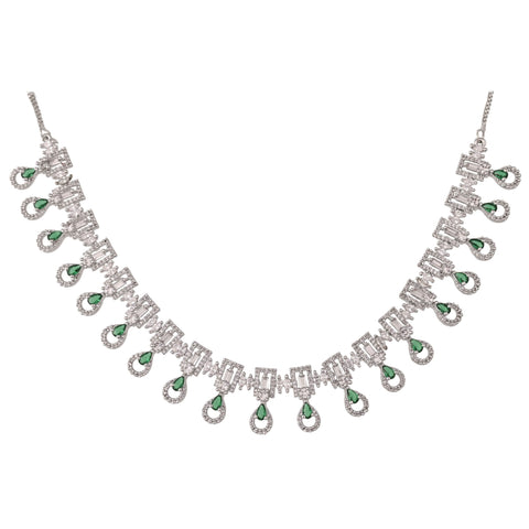 Glamorous CZ Necklace Set: Luxurious and Charming Jewelry for Women