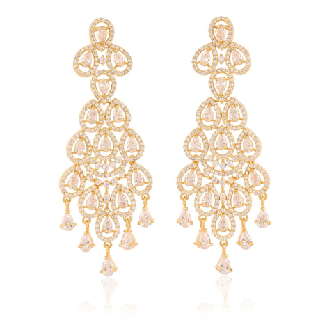 From Day to Night: The Most Versatile Glamour CZ Drop White Earrings for Women