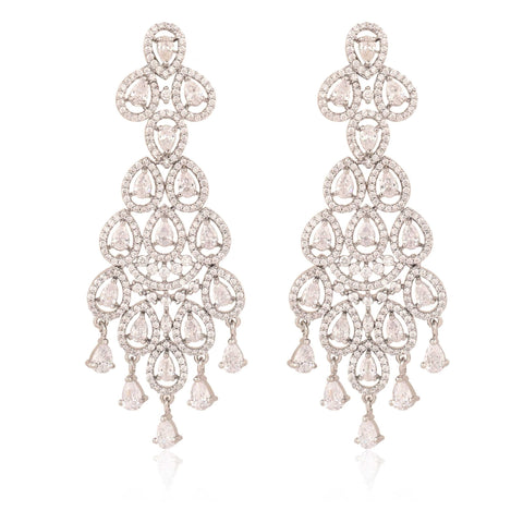 From Dainty to Dramatic: Designer White CZ Drop Earrings for Every Style