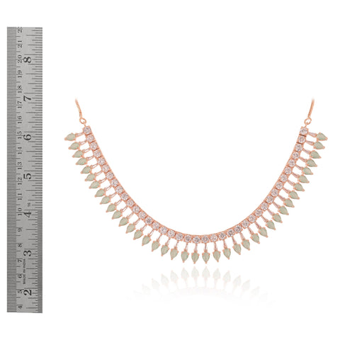 Magnificent Handmade CZ Necklace Set - Beauty and Class