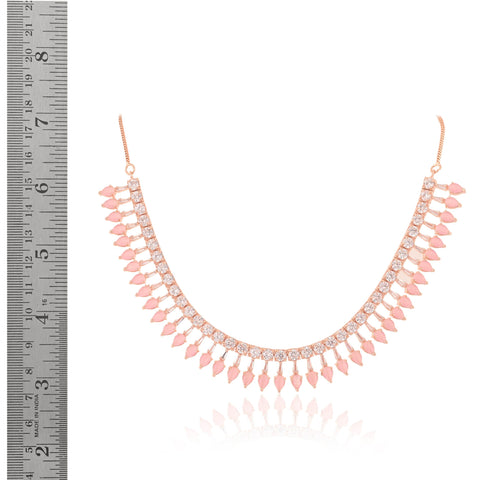 Charming Handmade CZ Necklace Set - An Unforgettable Gift