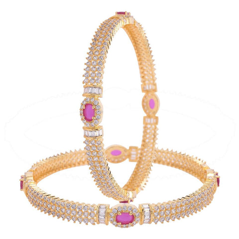 Artisanal CZ Bangles for Women: Handmade Designer Jewelry