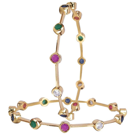 Rounded CZ Bangles