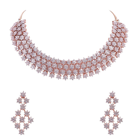 Gorgeous CZ Necklace Set for a Bold and Beautiful Statement