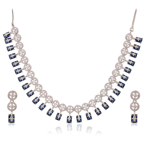 Radiant Handmade CZ Necklace Set - A Piece of Luxury