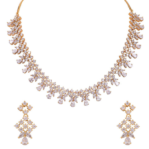 Exquisite Handmade CZ Necklace Set - An Heirloom Piece