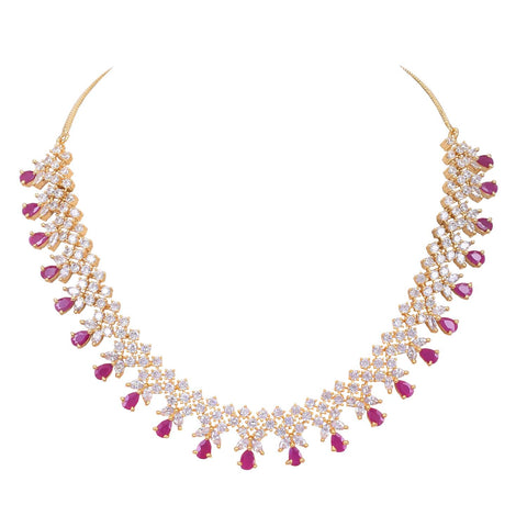 Handcrafted CZ Necklace Set: Unique and Beautiful Jewelry for Women