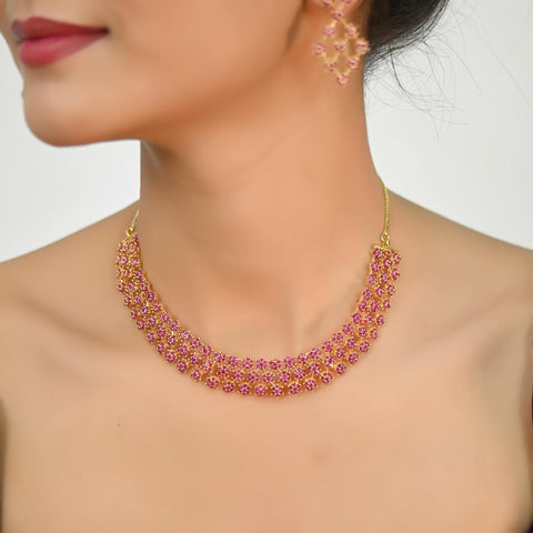 Enchanting Handmade CZ Necklace Set to Add Sparkle to Your Outfit