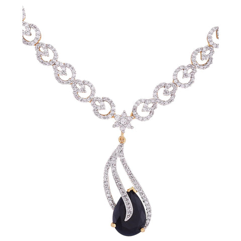 Charming Handmade CZ Necklace Set for a Delicate Look
