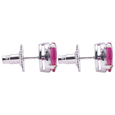 Effortlessly Elegant: Unique CZ Red Stud Earrings for the Stylish Woman