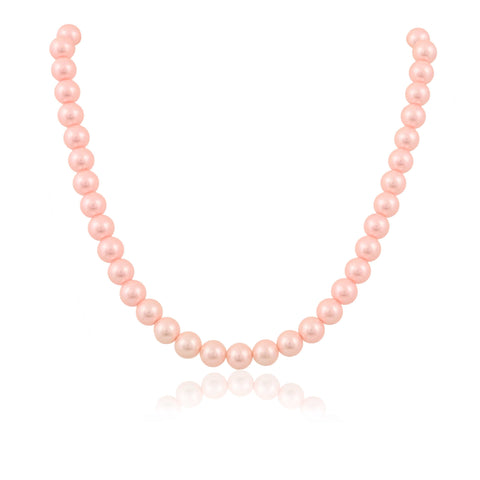 Baby Pink Cultured Pearls Beautiful Set of Earrings & Necklace