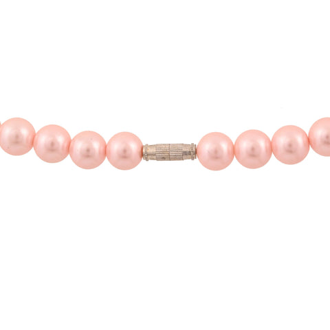 Baby Pink Cultured Pearls Beautiful Set of Earrings & Necklace