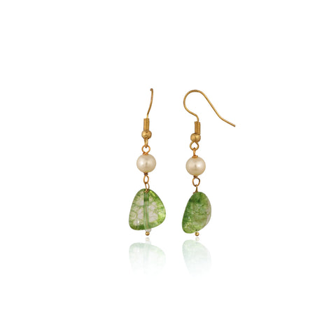 Triple Layer Natural Green Peridot Beads Necklace for Women