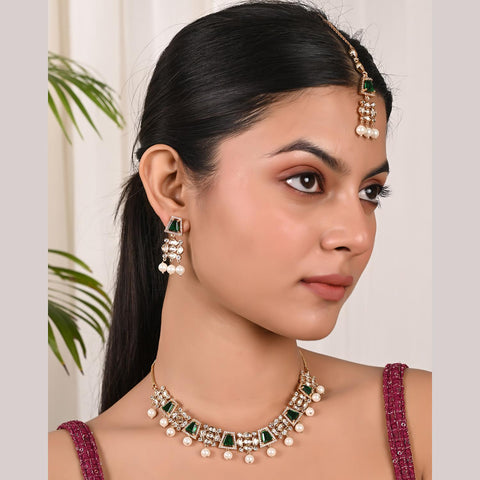 Rosie Nakshatra Kundan Wedding Necklace Set