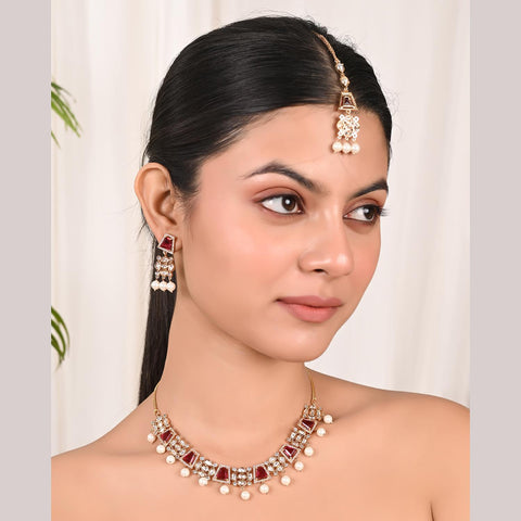 Rosie Nakshatra Kundan Wedding Necklace Set