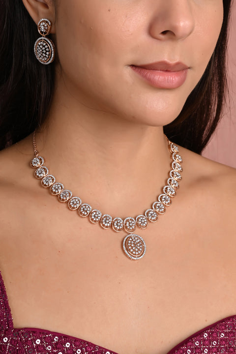 Timeless CZ Necklace Set for a Classic and Sophisticated Look