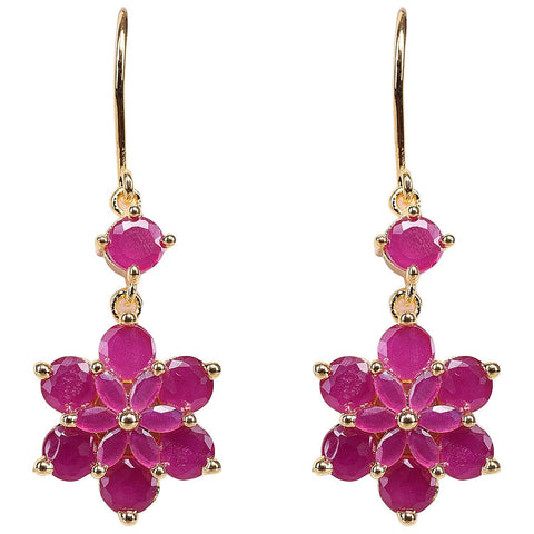 Uniquely Crafted CZ Red Studs - Perfect for the Contemporary Woman