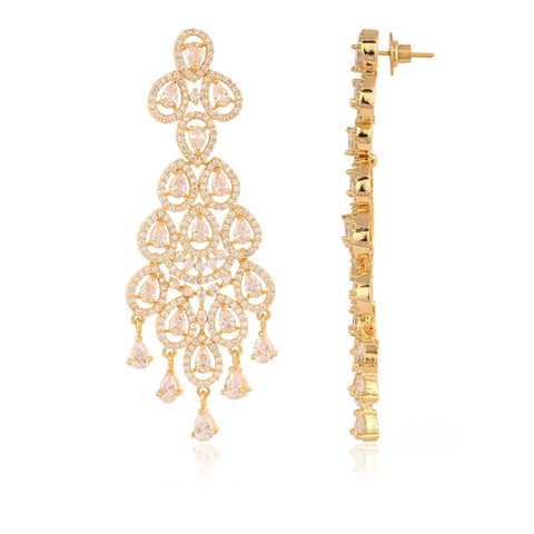 From Day to Night: The Most Versatile Glamour CZ Drop White Earrings for Women