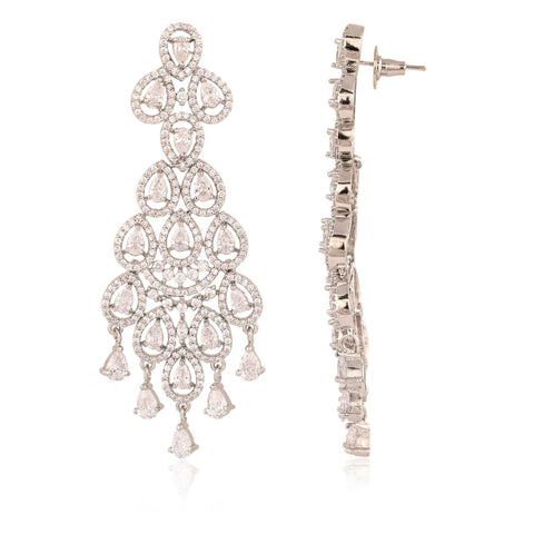 From Dainty to Dramatic: Designer White CZ Drop Earrings for Every Style