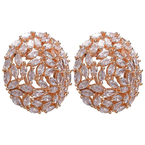 Handcrafted CZ Stud White Earrings: The Ultimate Statement Piece