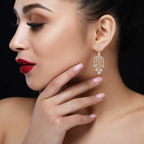 The Most Stylish CZ White Earrings for Women Who Love to Stand Out