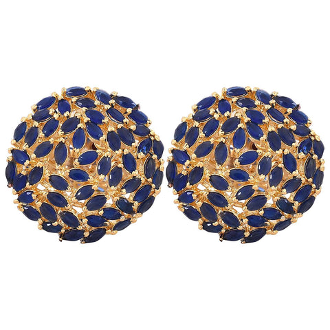 Unleash your Inner Diva with our Designer CZ Blue Stud Earrings for Women