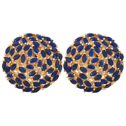 Unleash your Inner Diva with our Designer CZ Blue Stud Earrings for Women