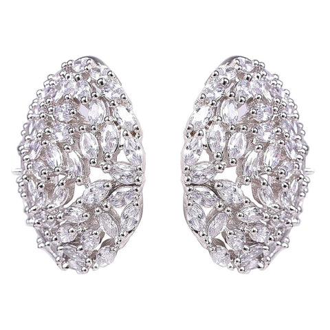 Experience the Magic of Handcrafted CZ Stud White Earrings