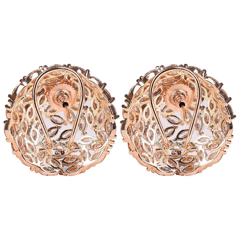 Discover the Beauty of Handcrafted CZ Champagne Stud Earrings for Women