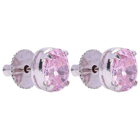 Bold and Beautiful: Unique CZ Pink Stud Earrings for the Confident Woman