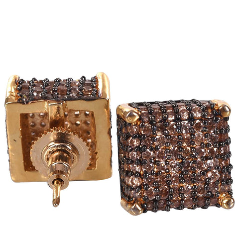 Dazzling CZ Champagne Studs: A Refined Accessory for the Sophisticated Woman