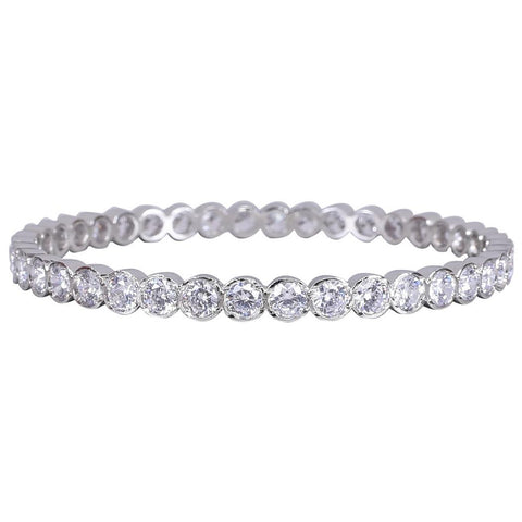 Designer Handmade Rounded Pattern CZ Bangles