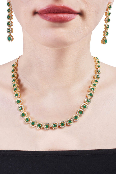 Handmade CZ Necklace Set Jewelry for Women - Luxurious, Elegant, and Timeless