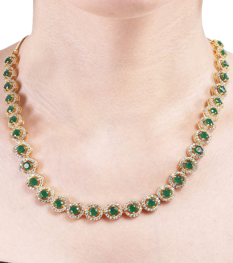 Handmade CZ Necklace Set Jewelry for Women - Luxurious, Elegant, and Timeless