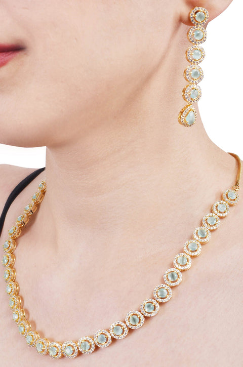 Unique Handcrafted CZ Necklace Set Jewelry for Women - Perfect Gift for Any Occasion