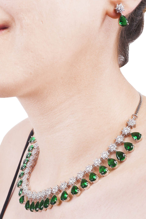Luxurious Handmade CZ Necklace Set Jewelry for Women - Add a Touch of Sparkle