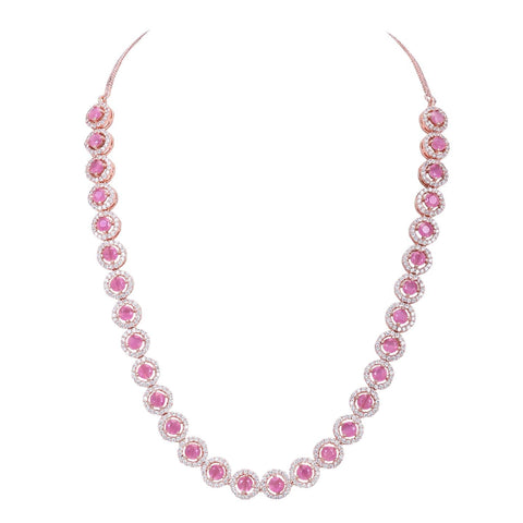 Exquisite Handmade CZ Necklace Set Jewelry for Women - Makes a Beautiful Statement